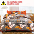 Floral Print Duvet Cover Set 3 Piece – Microfiber Flower & Plant Print Soft Breathable Bedding, 1 Duvet Cover + 2 Pillowcases, No Insert, Twin Full Queen King, Bedroom & Guest Room Decor