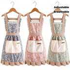 3-Pack Cute Princess Aprons with Large Pockets, Colorful Kitchen Cooking Aprons for Women, Adjustable Baking Aprons for Coffee Shop, Restaurant & Home Use, Great Gift for Her