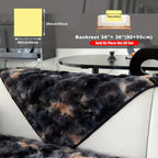 Faux Lamb Fluffy Sofa Cover Modern Gradient – Thick Plush Pet-Friendly Polyester Sofa Protector, Machine Washable 450-500g Fabric for Single, Double, Triple & Combination Sofas