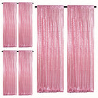 Sequin Backdrop Curtains – Glitter Party & Wedding Background Panels, 2ft×8ft per Panel, 4/6/8 Panel Sets, 29 Colors for Birthday, Stage, Bridal & Event Decor