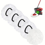 Microfiber Rotary Mop Replacement Heads 360-Degree Triangular Pads for Spin Mop Systems – Available in 2, 5, 10 & 20 Pack, Reusable Floor Cleaning Refills