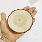 Wood Log Slices 28pcs Natural Tree Bark Rounds 2.7–3.5 Inch Unfinished Wooden Discs for Crafts Christmas Decor Coasters Wedding Centerpieces Woodworking DIY Art