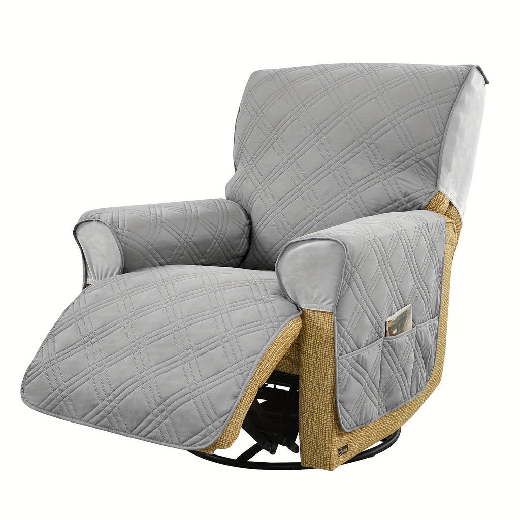 T-Cushion Armchair Cover Anti-Slip Double-Sided Design, Machine Washable Elastic Band Closure Chair Slipcover, Pet-Friendly All-Season Furniture Protector, Available in Small & Large – 8 Colors