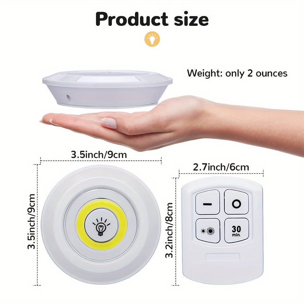 LED Night Lights Set of 5 Wireless Remote Controlled Magnetic Adhesive Wall Mount Puck Lights for Hallway Bathroom Bedroom Kitchen Cabinet Stairs Home Decor Indoor Color Changing