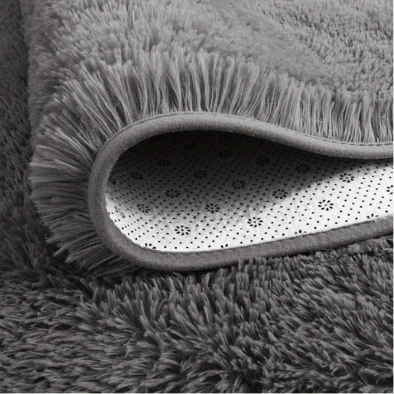 Plush Soft Long-Haired Area Rug – Machine Washable Warm Shaggy Carpet for Bedroom, Living Room, Kitchen & Bathroom, Multiple Colors, 5x8ft or 6x9ft