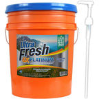 Ultra Fresh 6X Concentrated Liquid Laundry Detergent 5 Gallon with Pump, Up to 640 Loads HE Compatible All Machine Types, No Phosphates No Bleach, 4 Scent Options