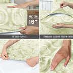 Paisley Bed Sheet Sets Queen King Twin Full Cal King – Soft Brushed Microfiber Deep Pocket Fitted Sheet & Pillowcases, Wrinkle Free