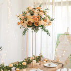 Metal Cylinder Pedestal Stand for Events – Round Cylinder Display Stand for Vase Cake Floral Arrangements, Party Wedding Celebration Table Riser, Decorative Metal Craft Stand