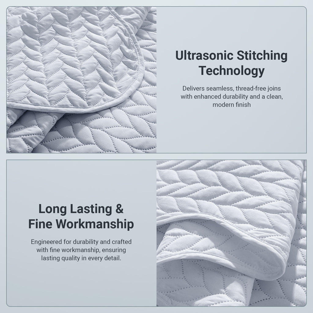 Microfiber Quilt Bedspread Set All Season Lightweight – Soft Breathable Quilted Coverlet Twin Full Queen King 16 Colors Machine Washable