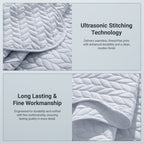 Microfiber Quilt Bedspread Set All Season Lightweight – Soft Breathable Quilted Coverlet Twin Full Queen King 16 Colors Machine Washable