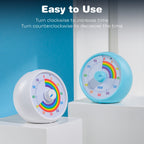 60-Minute Visual Countdown Timer | Silent, Color-Coded | Classroom, Office & Kitchen