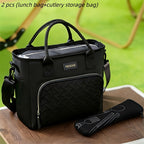 Extra Large 11L Insulated Lunch Bag & Beach Cooler Tote – Portable Thermal Food Carrier with Adjustable Shoulder Strap, Keeps Meals Hot or Cold, for Outdoor, Work, Beach & Picnic, 4 Colors