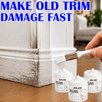 White Wood Repair Paste Kit with Paint Brush – Touch-Up Filler for Baseboards, Cabinets, Doors, Furniture & Wall Trim | Covers Scratches, Chips, Scuffs & Faded Spots | 2 or 3 Piece Set