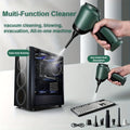 3-in-1 Wireless Handheld Vacuum Cleaner – High-Power Cordless Suction, Air Extraction & Blowing, 5KPa, Pet Hair & Dust, Extended Battery, Car & Home Cleaning, Green Gray Black