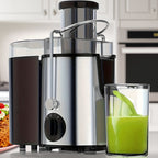 Centrifugal Juicer Juice Extractor with Pulp Separation, 3-Inch Wide-Mouth Feed Chute, 3-Speed Settings, Detachable Easy-Clean Parts, High Juice Yield – Ideal for Fruits & Vegetables, Family Juicing