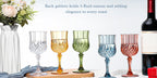 Shatterproof Vintage Champagne & Wine Glasses 48pcs – 7oz Unbreakable Plastic Goblets with Crystal Finish | Reusable Party Cups for Weddings, Outdoor Events & Celebrations | 6 Colors