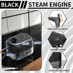 Handheld Steam Cleaner High Pressure – High-Temperature Multi-Surface Cleaner with Adjustable Gear, LCD Display & 40oz Water Tank for Kitchen, Carpet & Sofa