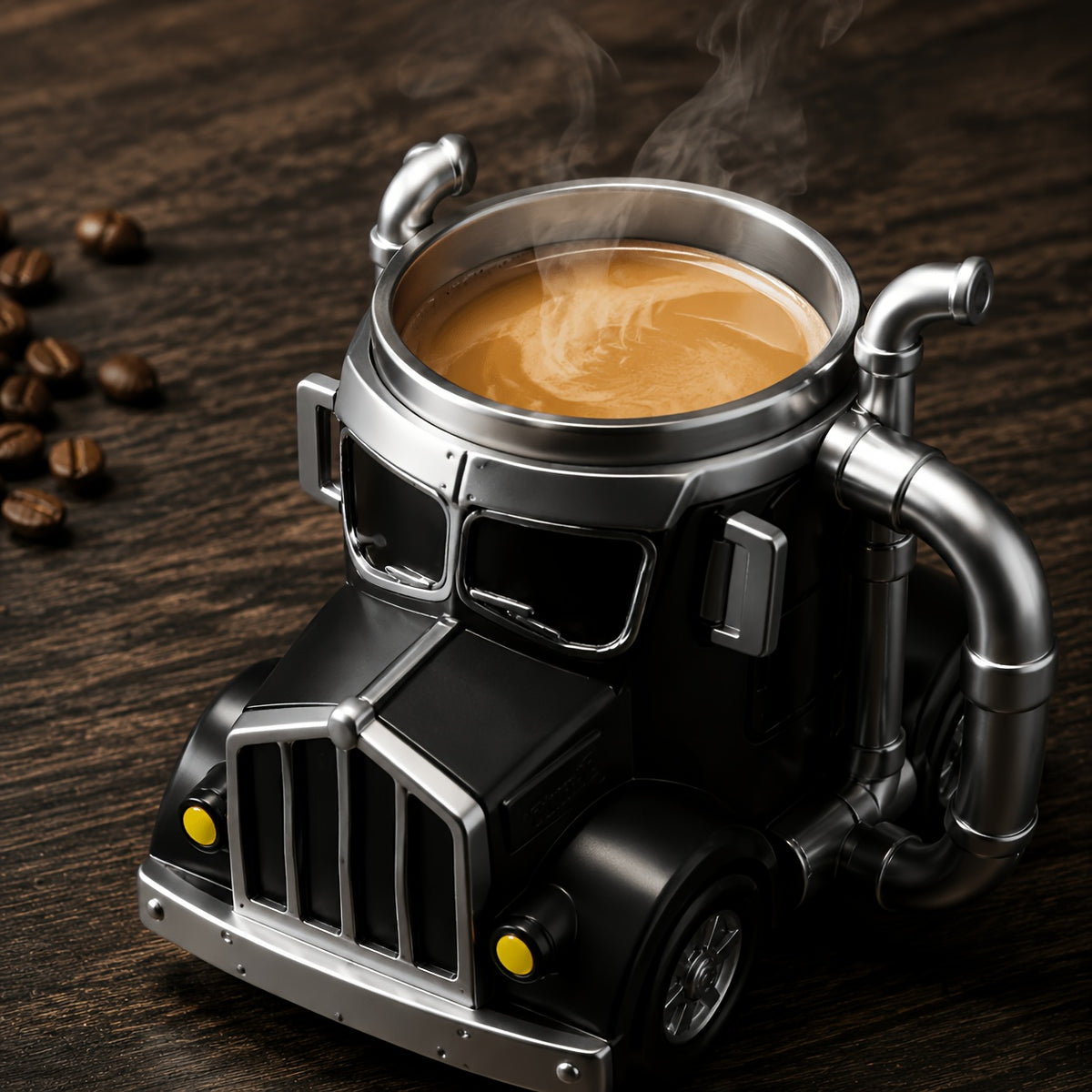 Truck Coffee Mug Novelty Truck Shaped Cup for Hot and Cold Drinks Fun Gift for Truck Lovers Men Boys Birthday Christmas