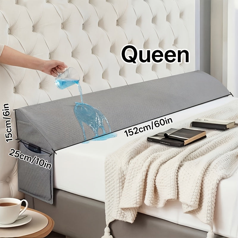 Bed Wedge Mattress Gap Filler Pillow, Headboard Closer Sleeping Pillow Against Headboard or Wall, Removable Cover Anti-Snoring Bed Wedge for Twin Full Queen King