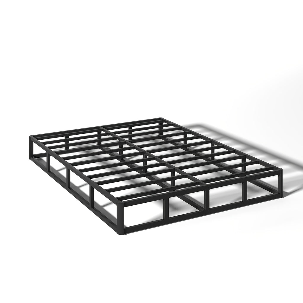 Heavy Duty Box Spring Foundation | 5", 7" & 9" High Metal Frame with Fabric Cover, Easy Assembly – Twin, Full, King