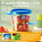 Meal Prep Containers 6pcs 24oz BPA-Free Plastic Food Storage with Flip-Top Lids – Leakproof Microwave Dishwasher Freezer Safe for Soup, Leftovers & Meal Prep