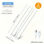 LED Motion Sensor Under Cabinet Lights USB Rechargeable – 3 Color Temperatures Wireless Stick-On Magnetic Night Light for Kitchen Cabinet Closet Wardrobe Cupboard Stairs