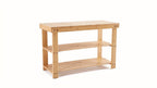 3-Tier Bamboo Shoe Rack Bench with 286 lbs Capacity – Compact Entryway Shoe Storage Organizer for Bedroom Living Room Balcony Mudroom, Brown & Black