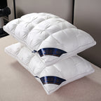 Luxury Hotel-Quality Bed Pillows Queen King Size, Hypoallergenic Plush Fill Cooling Pillow for Side Back Sleepers, Machine Washable All-Season Sleep Pillow 1 or 2 Pack