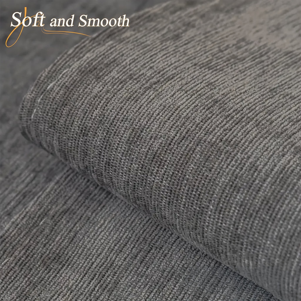 Chenille Sofa Cover for 3 4 Seater Washable Non-Slip Couch Cover Pet Friendly Furniture Protector Gray Brown Living Room