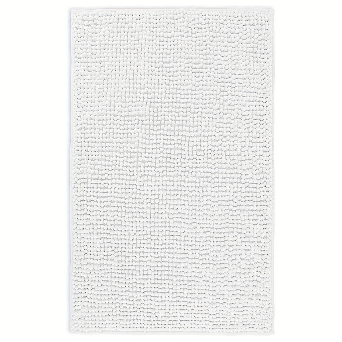Chenille Bathroom Rug Extra Soft Absorbent Bath Mats for Bathroom Floor – Non-Slip, Water Absorbent, Machine Washable Bath Mat