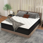 Hybrid Mattress Bed-in-a-Box | 10", 12" & 14" Pocket Spring + Memory Foam, Spinal Support, Fire-Resistant – Twin, Full, Queen, King