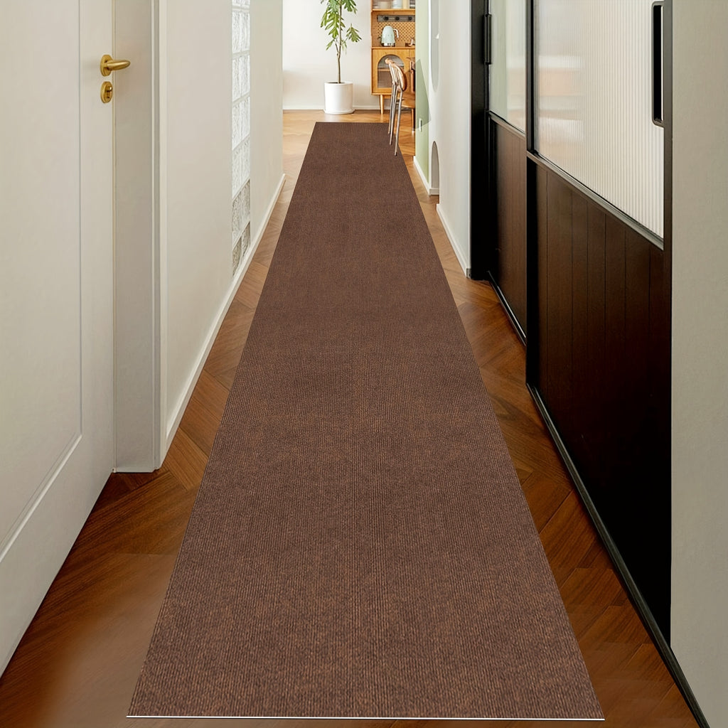 Non-Slip Runner Rug Washable & Cuttable – Low-Profile Hallway Rug for Kitchen, Living Room, Bedroom, Balcony & Poolside – Multiple Sizes 60x180 to 60x600cm