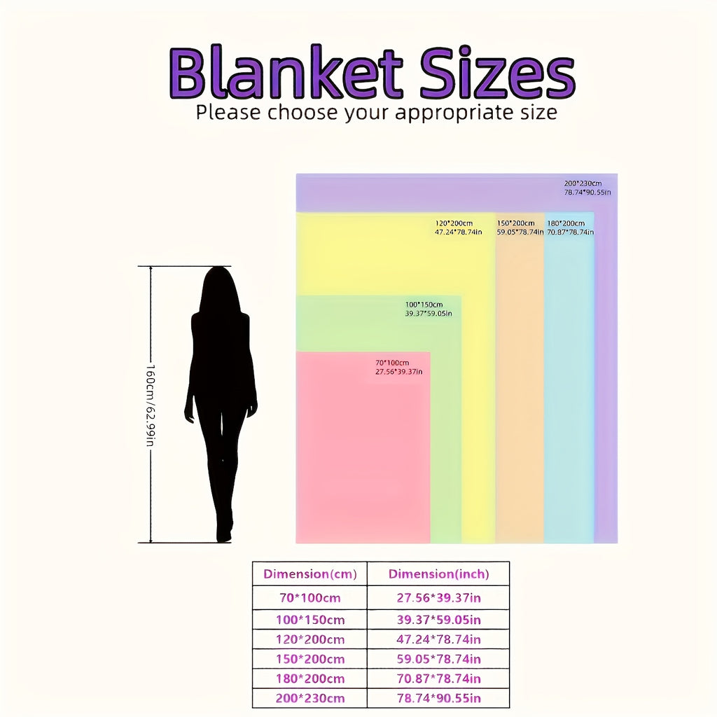 Tufted Sherpa Throw Blanket – Soft Plush Blanket in 4 Colors & 4 Sizes, Machine Washable, for Sofa Bed Couch Living Room & Garden