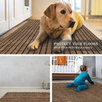 Runner Rug for Hallway Entryway Kitchen – Indoor Outdoor Non-Slip Rubber Backing, 200+ Custom Sizes, 8 Colors, Stain Resistant Low Pile Carpet Runner