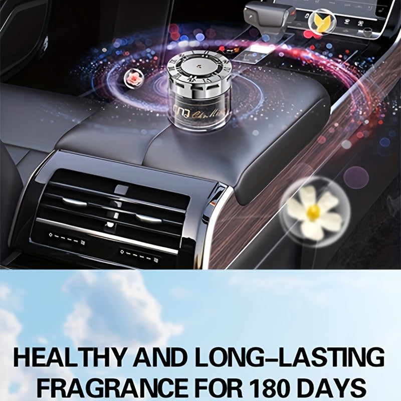 Solid Car Perfume Balm 2-Pack – Long-Lasting Light Fragrance Car Air Freshener & Interior Ornament, 5 Scent Combos: Lavender, Black Forest, Cologne, Wilderness & Gardenia Berry