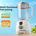 Portable Blender Cordless Personal Juicer 3000mAh - 10-Blade Smoothie Maker for Fruits & Vegetables, Dual Speed, Food Grade ABS, USB Rechargeable Mini Blender for Home Kitchen Travel Gym