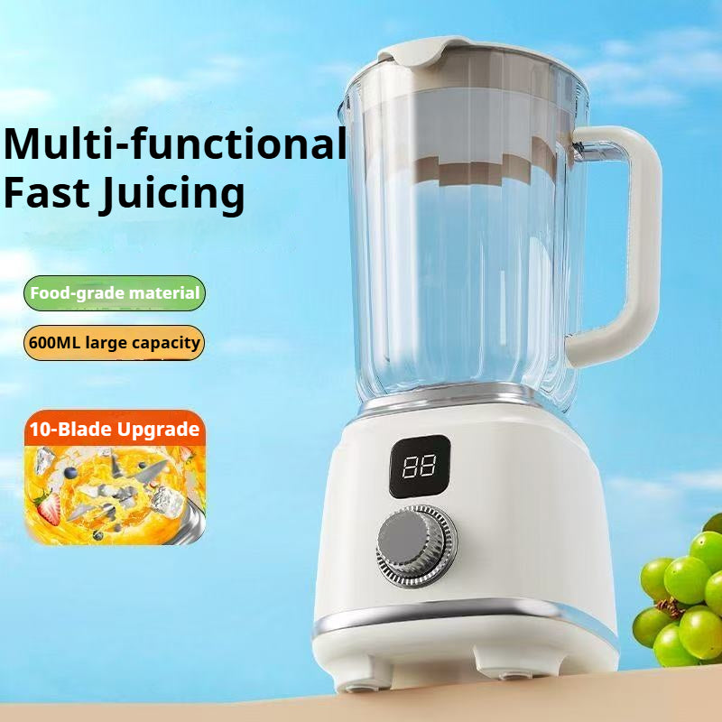 Portable Blender Cordless Personal Juicer 3000mAh - 10-Blade Smoothie Maker for Fruits & Vegetables, Dual Speed, Food Grade ABS, USB Rechargeable Mini Blender for Home Kitchen Travel Gym