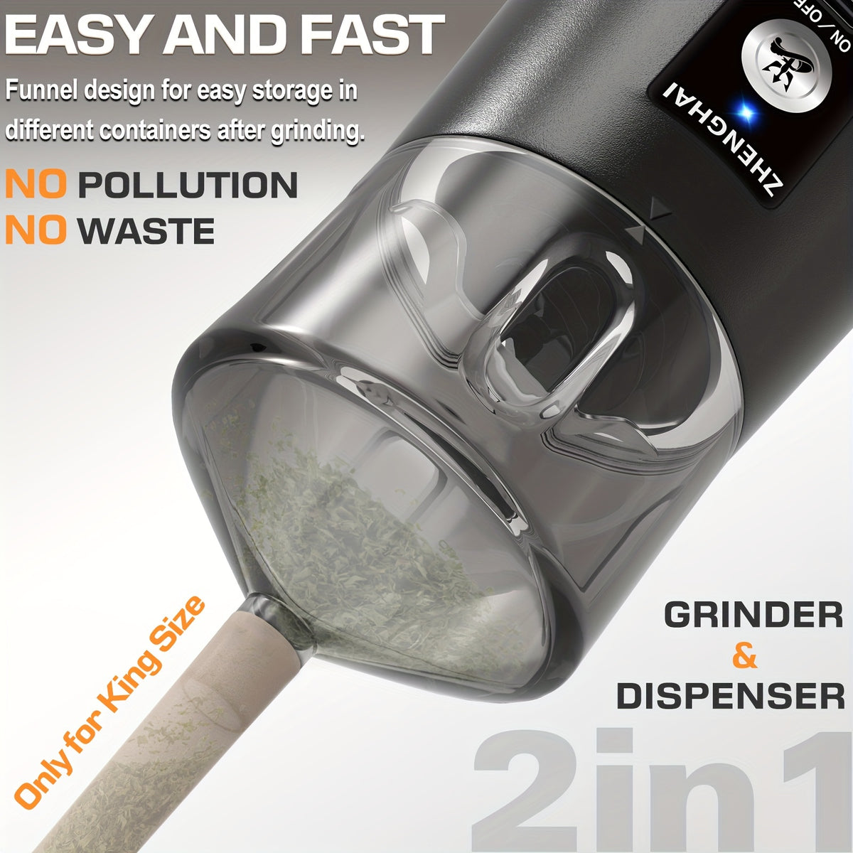 P2 Portable Electric Spice Grinder 150W – USB-C Rechargeable, Pulse Mode, Fast Grinding for Spices & Herbs | Travel Size | 5 Colors