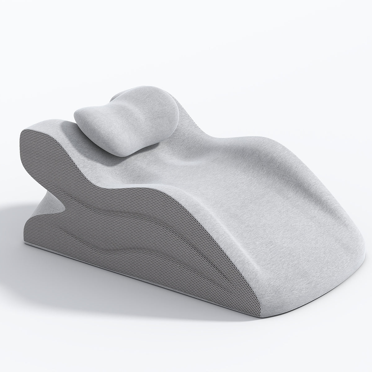 Ergonomic Backrest Pillow for Bed Reading - Multi-Purpose Support Pillow Neck Back Rest Removable Washable Cover Sleeping Reading Office Lounge