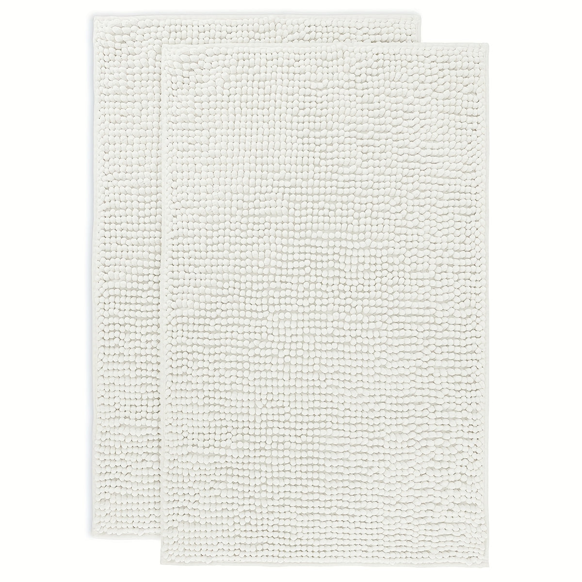 Chenille Bathroom Rug Extra Soft Absorbent Bath Mats for Bathroom Floor – Non-Slip, Water Absorbent, Machine Washable Bath Mat