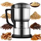 Electric Coffee Bean Grinder 300W 400g/14oz, 8-Blade Stainless Steel, One-Touch Button, Grinds Up to 36 Cups in 10 Seconds – Also for Spices, Grains & Nuts