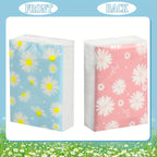 Travel Tissue Packs 100 Pack 3-Ply Facial Tissues Floral Daisy Design - Bulk Pocket Tissues for Weddings Bridal Showers Funerals & Everyday Household Use