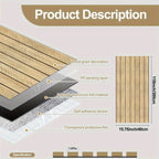 Peel and Stick 3D Wood Grain Wall Panels – Self-Adhesive Soundproof Vinyl Planks for Walls & Ceilings, Matte Finish, No Tools Needed, Modern Home Decor