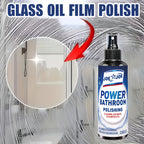 Shower Glass Cleaner Spray – Hard Water Stain & Soap Scum Remover for Shower Doors, Mirrors & Tiles, Streak-Free Shine, Powerful Bathroom Glass Cleaning Formula