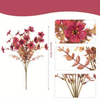 Fall Artificial Flowers 10pcs Mixed Color Autumn Floral Stems Fake Flowers for Vase Thanksgiving Table Centerpiece Home Decor Arrangement