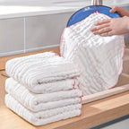 Oil-Resistant Kitchen Mesh Cleaning Cloths, 5-Pack – Non-Woven Non-Stick Grease Rags for Kitchen & Car Wiping, Reusable & Long-Lasting