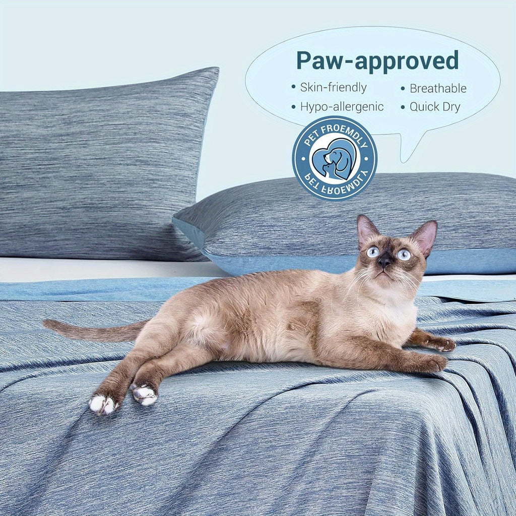 Cooling Blanket Arc-Chill Cool 3.0 Fiber Q-Max Over 0.5 Absorbs Body Heat for Hot Sleepers Night Sweats Lightweight Summer Double-Sided Hypoallergenic Throw Twin Queen King Blue Gray