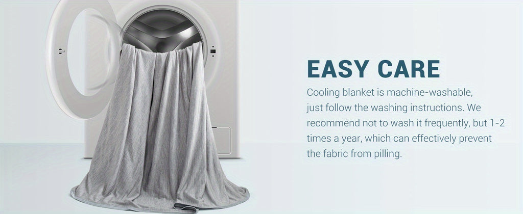 Cooling Blanket Arc-Chill Cool 3.0 Fiber Q-Max Over 0.5 Absorbs Body Heat for Hot Sleepers Night Sweats Lightweight Summer Double-Sided Hypoallergenic Throw Twin Queen King Blue Gray