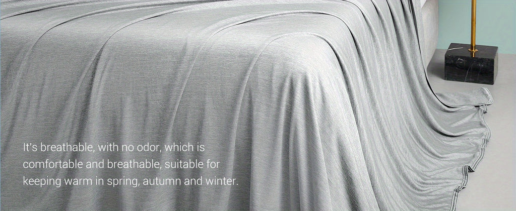 Cooling Blanket Arc-Chill Cool 3.0 Fiber Q-Max Over 0.5 Absorbs Body Heat for Hot Sleepers Night Sweats Lightweight Summer Double-Sided Hypoallergenic Throw Twin Queen King Blue Gray
