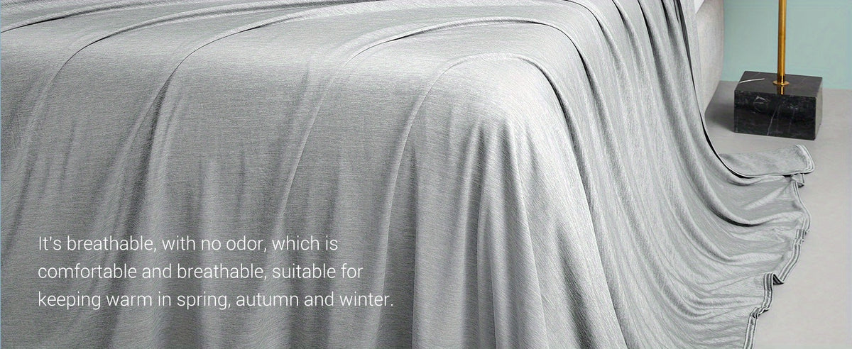 Cooling Blanket Arc-Chill Cool 3.0 Fiber Q-Max Over 0.5 Absorbs Body Heat for Hot Sleepers Night Sweats Lightweight Summer Double-Sided Hypoallergenic Throw Twin Queen King Blue Gray